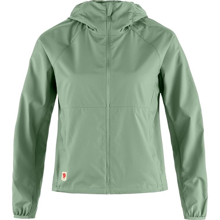 Fjällräven Womens High Coast Short Wind Hoodie (Grøn (MISTY GREEN/674) Large)