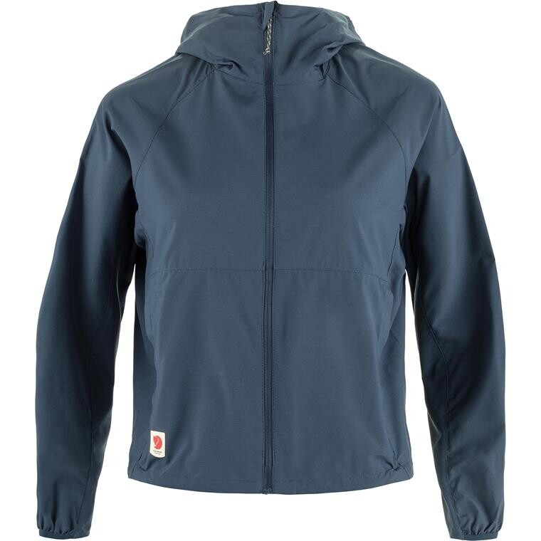 Fjällräven Womens High Coast Short Wind Hoodie (Blå (NAVY/560) XX-small)