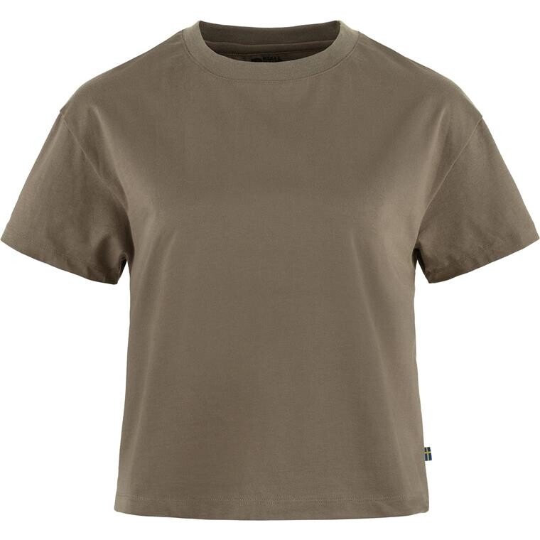 Fjällräven Womens Fjällräven Classic Short T-shirt (Brun (SUEDE BROWN/244) XX-small)