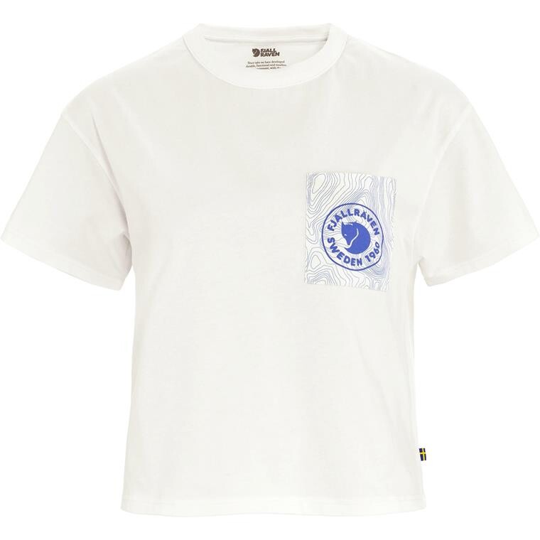 Fjällräven Womens Logo Pocket T-shirt (Hvid (EGGSHELL/111) X-small)