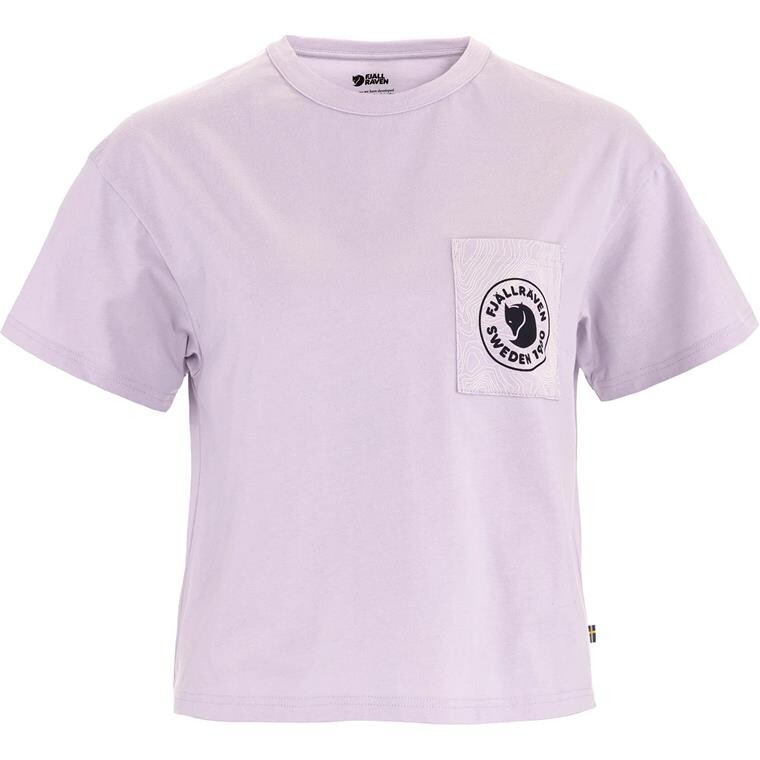 Fjällräven Womens Logo Pocket T-shirt (Lilla (LAVENDER MIST/452) XX-small)