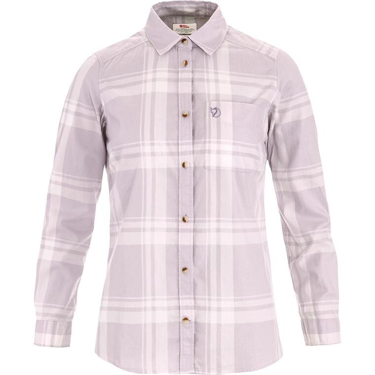 Fjällräven Womens Övik Lite Flannel Shirt (Lilla (LAVENDER MIST-EGGSHELL/111-452) XX-small)