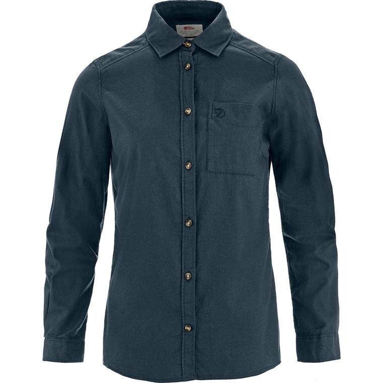 Fjällräven Womens Övik Lite Flannel Shirt (Blå (NAVY/560) X-small)