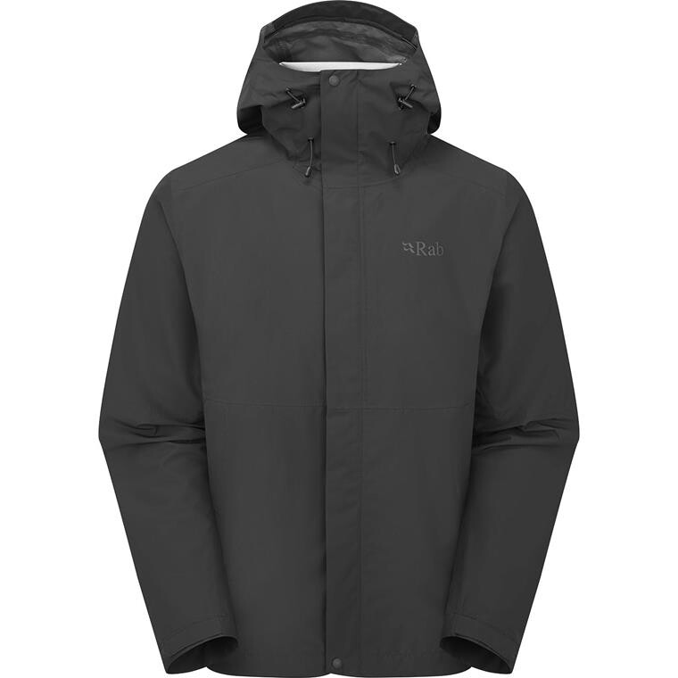 RAB Mens Downpour Jacket (Sort (BLACK) Small)