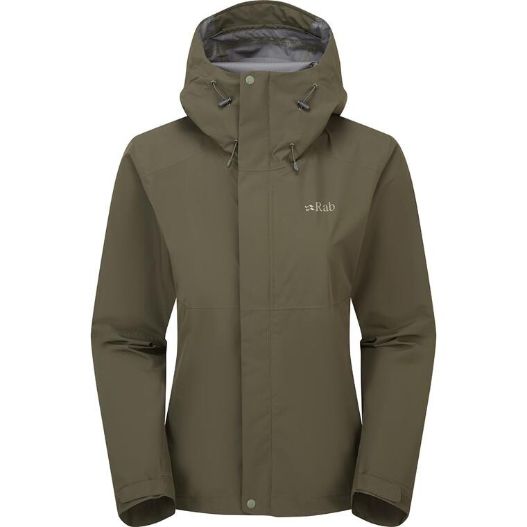 RAB Womens Downpour Jacket (Grøn (ARMY) Small)
