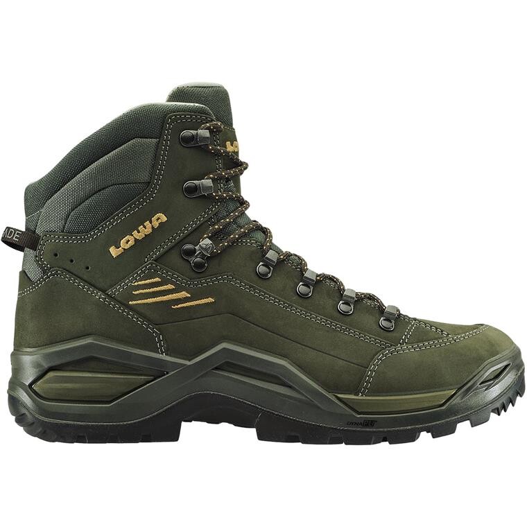 Lowa Mens Renegade EVO LL Mid (Grøn (OLIVE/MUSTARD) 42)