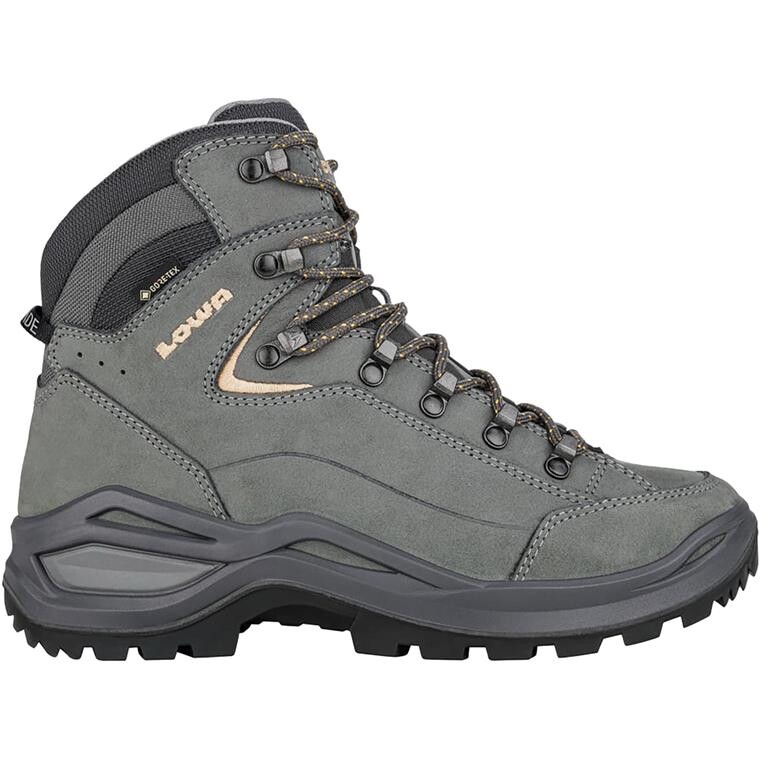 Lowa Womens Renegade EVO GTX Mid Wide (Blå (GRAPHITE/APRICOT) 37)