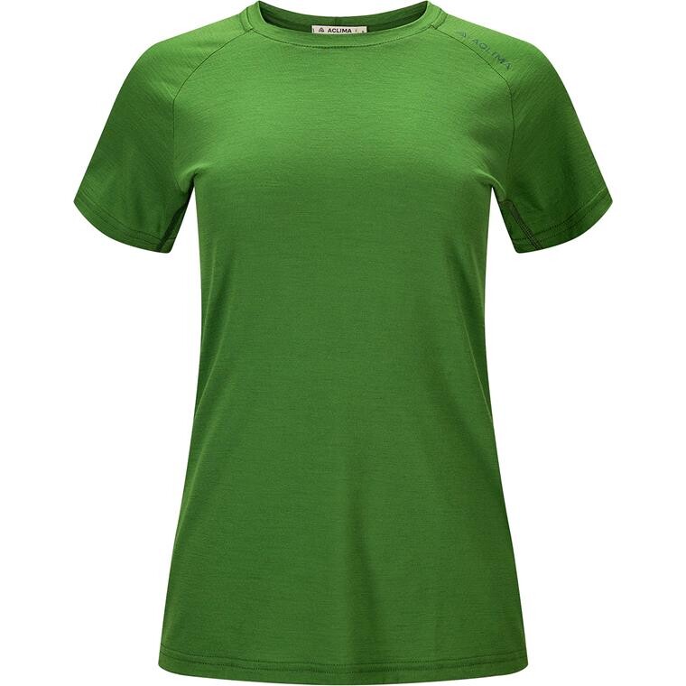 Aclima Womens LightWool 140 Trail Tee (Grøn (CACTUS) X-small)