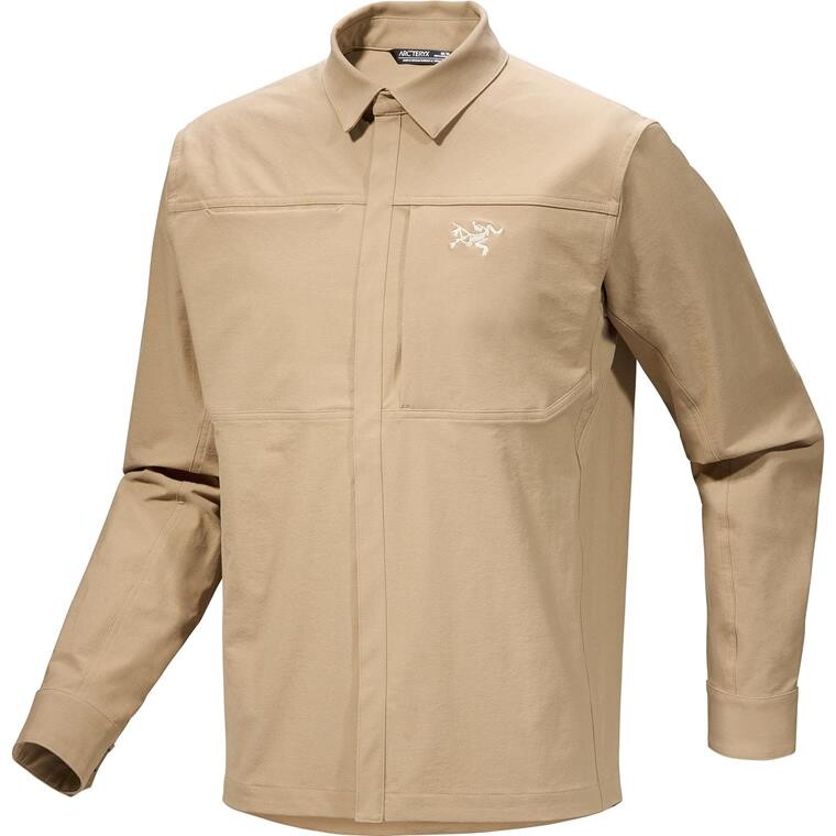 Arcteryx Mens Cronin Cotton Overshirt (Beige (HABITAT) Small)