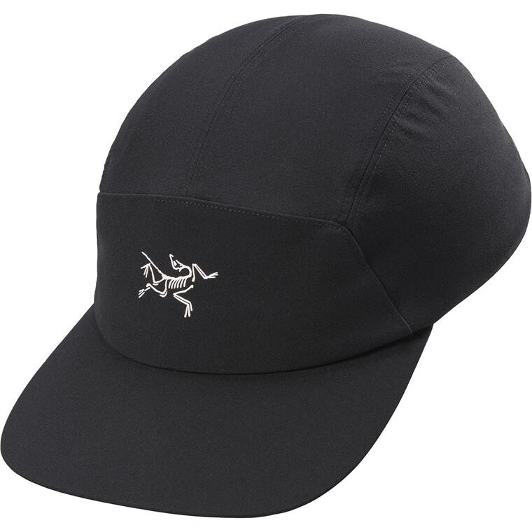 Arcteryx Gamma 5 Panel Cap (Sort (BLACK/ARCTIC SILK) Small/medium)