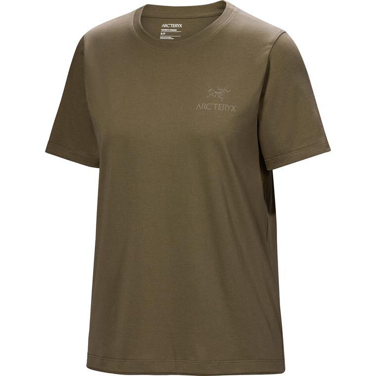 Arcteryx Womens Kragg SL Cotton Emblem Crew S/S (Grøn (TATSU) Small)