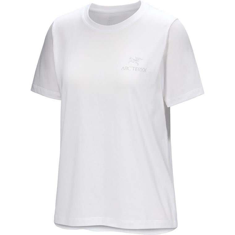 Arcteryx Womens Kragg SL Cotton Emblem Crew S/S (Hvid (WHITE LIGHT) Large)