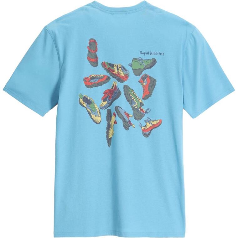 Royal Robbins Mens Rr Graphic Tee (Blå (CATALINA SHOE PT) Small)