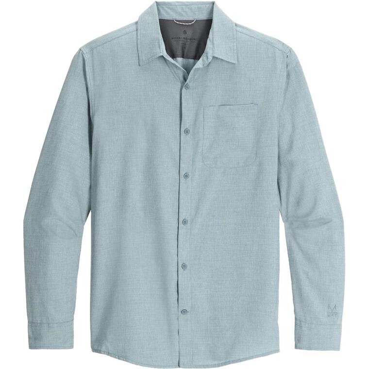 Royal Robbins Mens Amp Lite II L/S (Grå (LT SLATE HTR) Small)