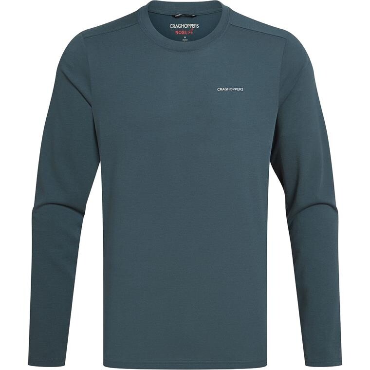 Craghoppers Mens Nosilife Abel L/S T-shirt (Blå (BLUE STONE) Small)
