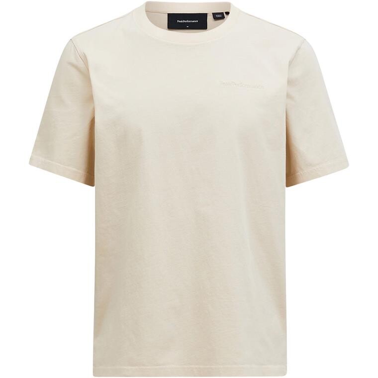 Peak Performance Mens Original Small Logo Tee (Beige (SAND FOG) Small)