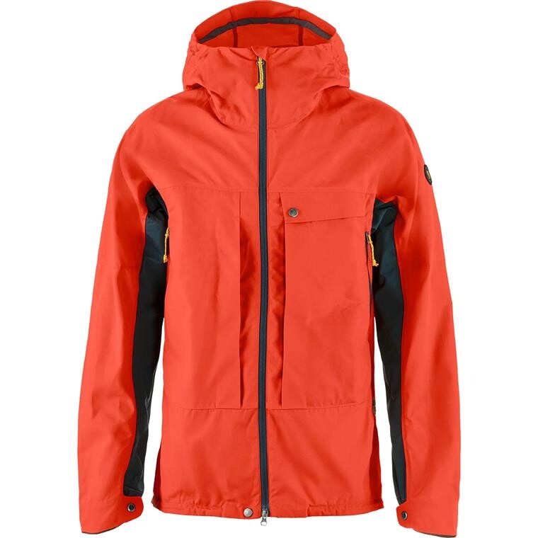 Fjällräven Mens Bergtagen G-1000 Jacket (Orange (FLAME ORANGE-MTN BLUE/214-570) Small)