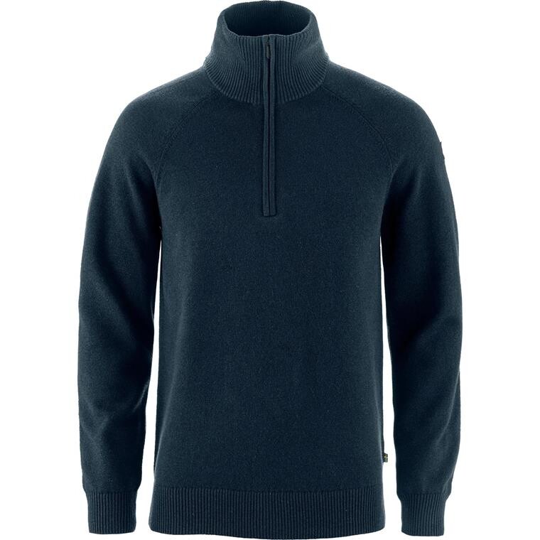 Fjällräven Mens Övik Lite Half Zip (Blå (DARK NAVY/555) X-small)