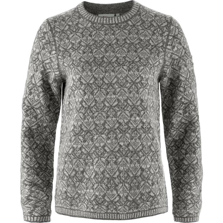 Fjällräven Womens Snow Round Neck Sweater (Grå (GREY/020) XX-small)
