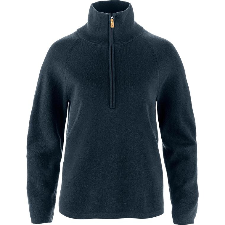 Fjällräven Womens Övik Lite Half Zip (Blå (DARK NAVY/555) XX-small)