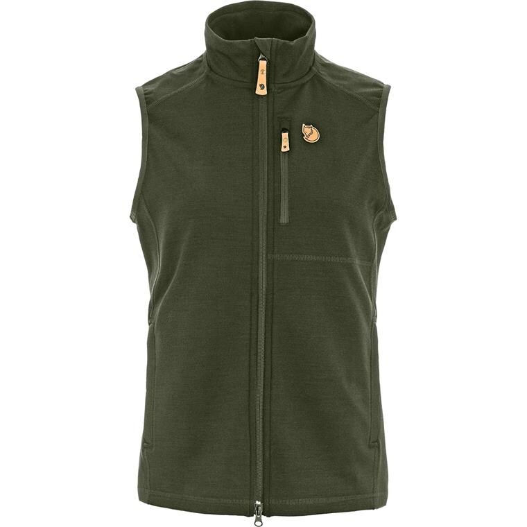 Fjällräven Womens Keb Fleece Vest (Grøn (DEEP FOREST/662) Small)