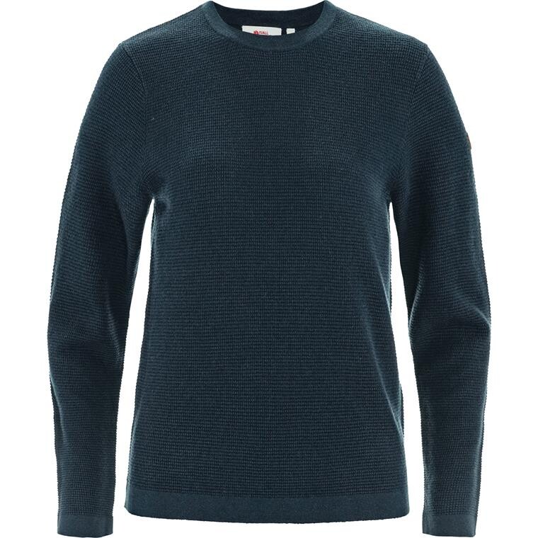 Fjällräven Womens Övik Lite Knit Sweater (Blå (DARK NAVY/555) X-small)