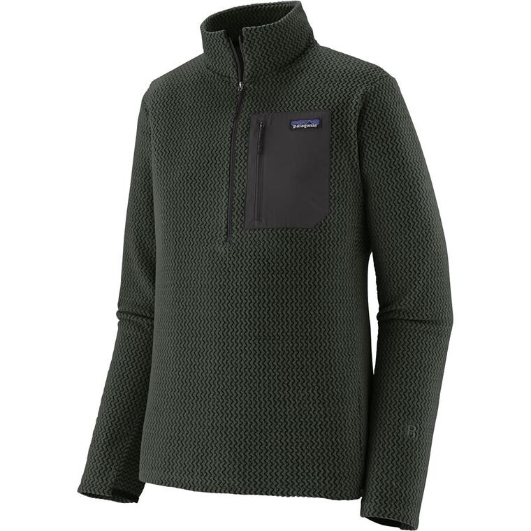 Patagonia Mens R1 Air Zip Neck (Grøn (OLD GROWTH GREEN) Small)