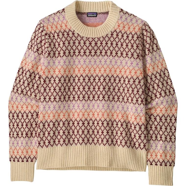 Patagonia Womens Recycled Wool-blend Crewneck Sweater (Hvid (STARLIGHT: DARK NATURAL) Small)