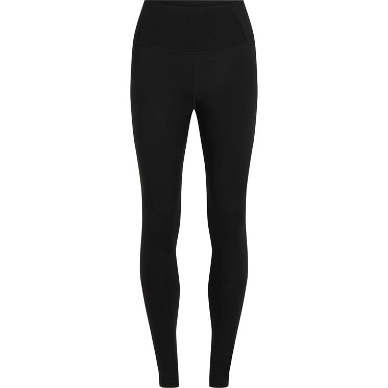 Icebreaker Womens Merino 200 Oasis High Rise Leggings (Sort (BLACK) X-small)