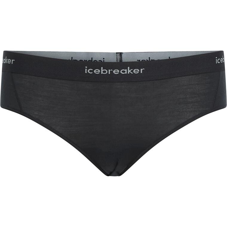 Icebreaker Womens Merino Blnd 125 Cool-lite Sprite Hipster (Sort (BLACK) X-small)