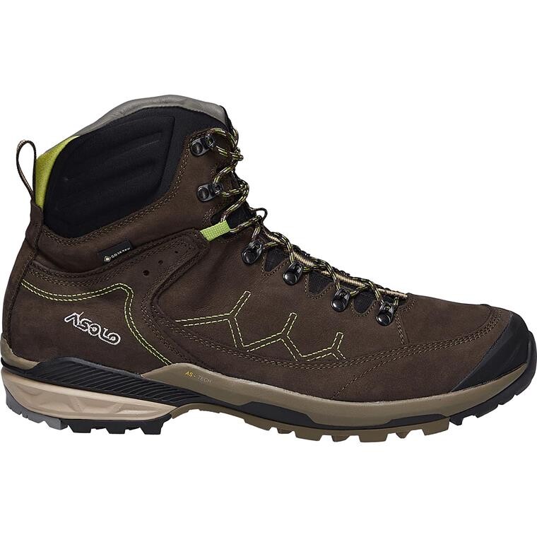 Asolo Mens Falcon EVO Nbk GV MM (Brun (DARK BROWN/LIME) 46)