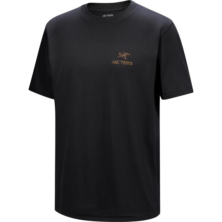 Arcteryx Mens Kragg SL Cotton Bird Word S/S (Sort (24K BLACK) Medium)