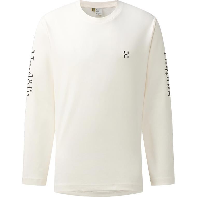 Haglöfs Mens Brand L/S Tee (Hvid (SOFT WHITE) Small)