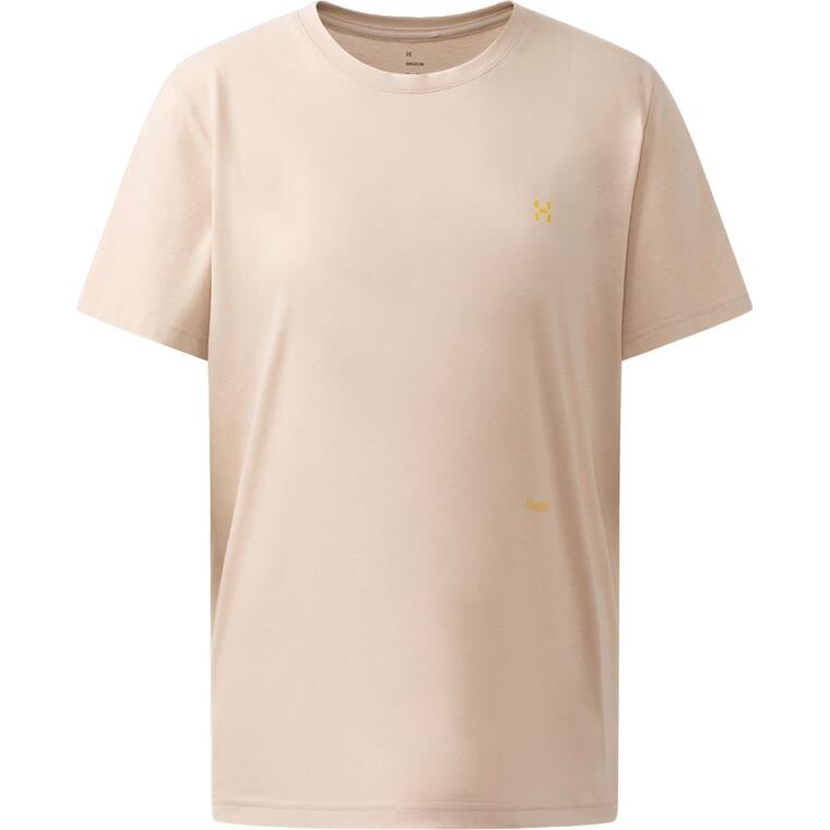 Haglöfs Womens Brand Outsiders Tee (Beige (CHALK BEIGE) Small)