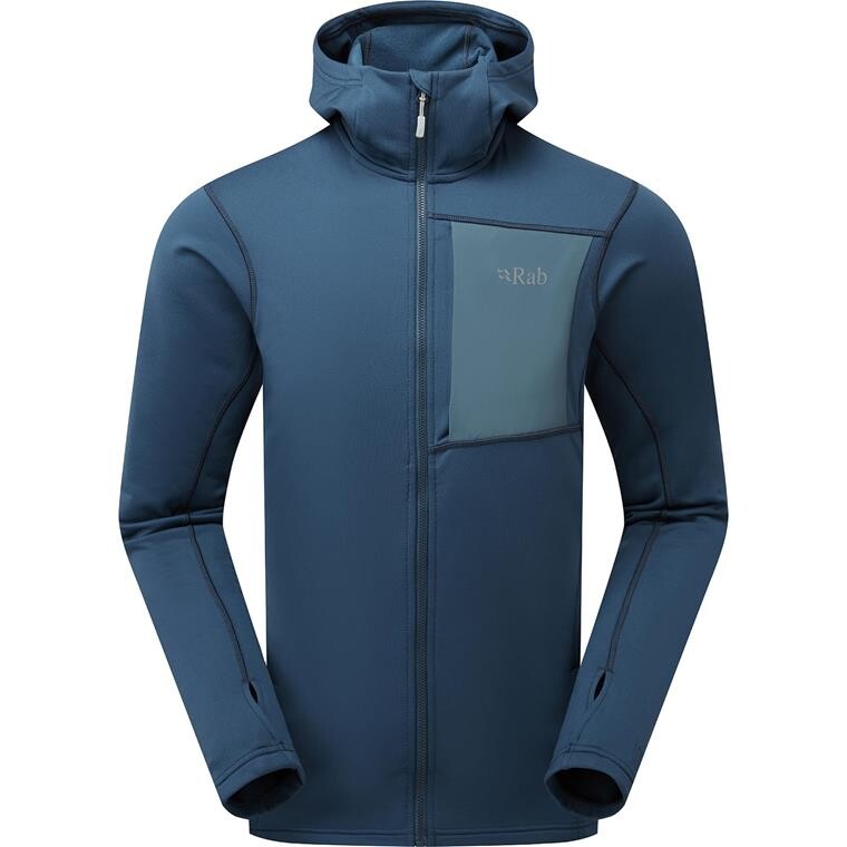RAB Mens Superflux Hoody (Blå (TEMPEST BLUE) Small)