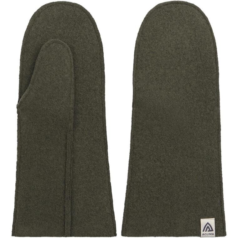 Aclima Reborn Felted Mittens (Grøn (FOREST MELANGE) Large)