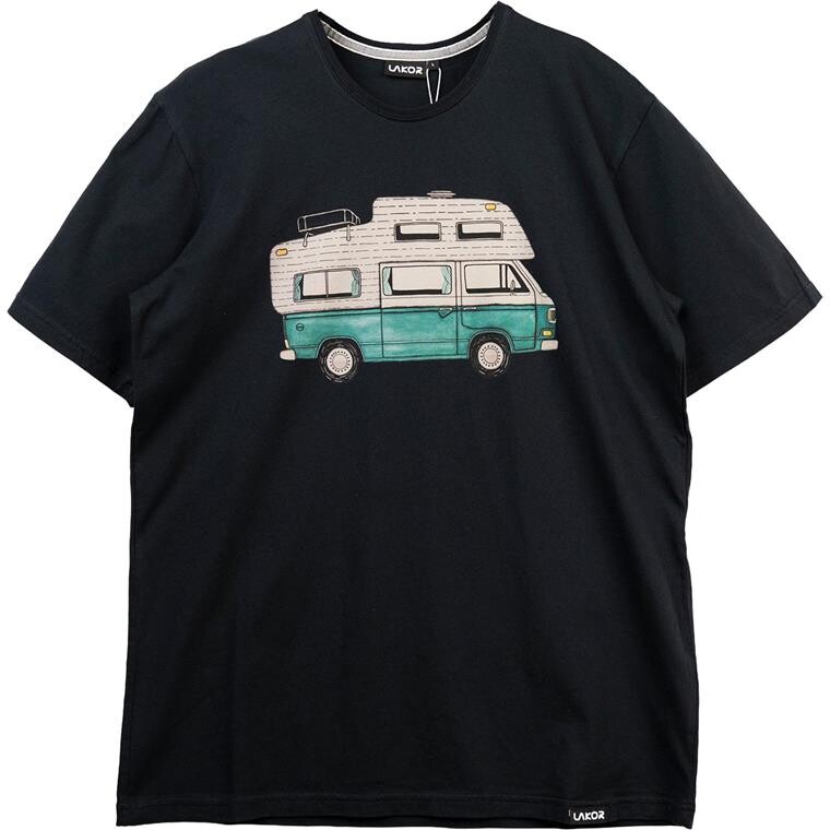 Lakor Mens Forest Camper T-shirt (Blå (MOONLESS NIGHT) Medium)