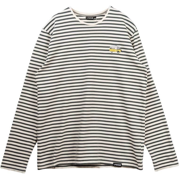 Lakor Mens Ahoy! Mini Sun Camper T-shirt (Grå (URBAN CHIC/STAR WHITE) Medium)