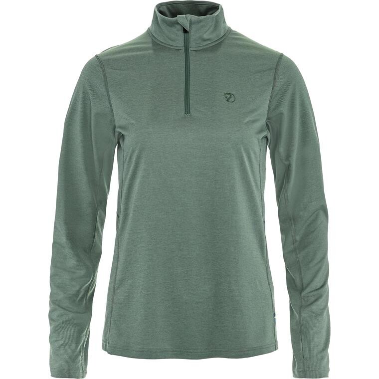 Fjällräven Womens Abisko Day Hike Half Zip (Grøn (PATINA GREEN/614) X-small)