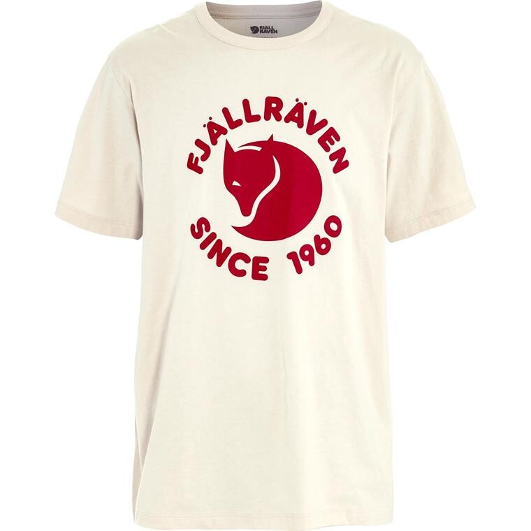Fjällräven Mens Fjällräven Relaxed T-shirt (Beige (CHALK WHITE/113) X-small)