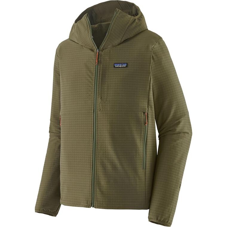 Patagonia Mens R1 Techface Hoody (Grøn (BASIN GREEN) Small)
