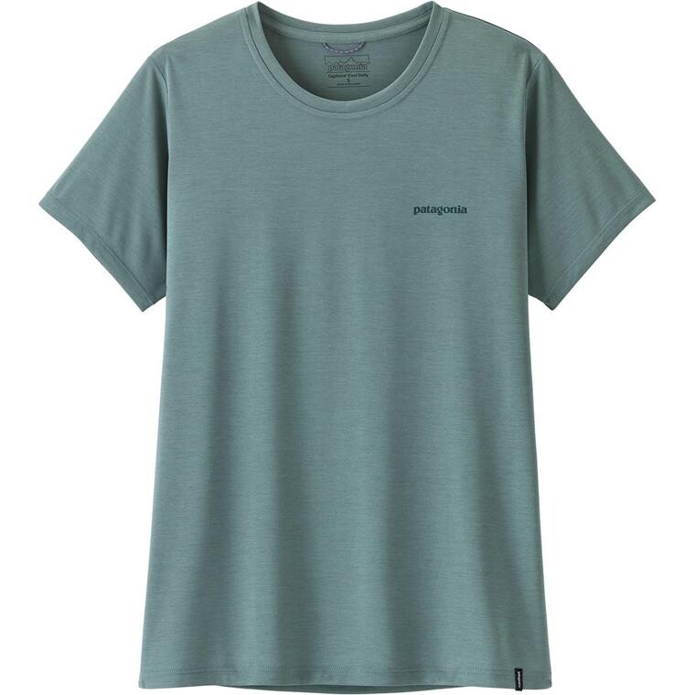 Patagonia Womens Cap Cool Daily Shirt - Boardshort Logo (Blå (BLUE SAGE/LIGHT BLUE SAGE X-DY) Small)