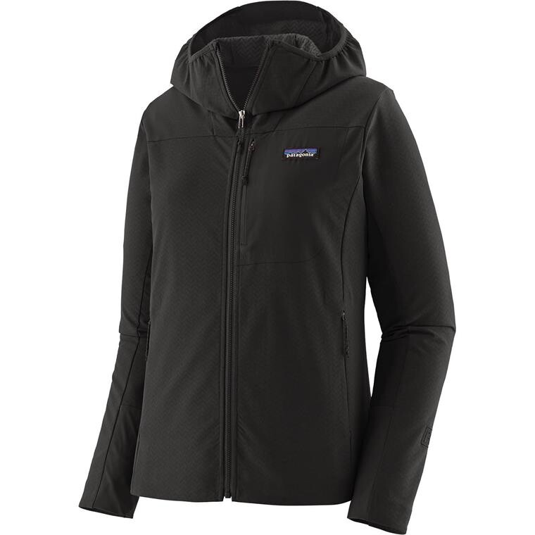 Patagonia Womens R1 Crossstrata Hoody (Sort (BLACK) Small)