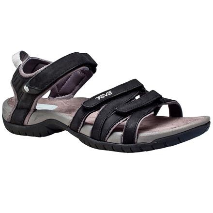 Teva Tirra Leather Sandal Dame - Sort