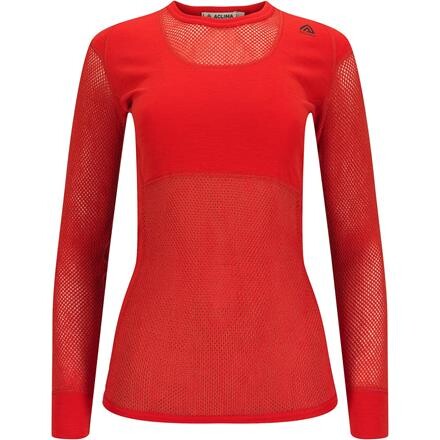 Aclima WoolNet Crew Neck Dame Undertrøje - Orange