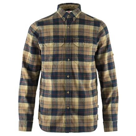 Fjällräven Mens Singi Heavy Flannel Shirt  (Brun (DARK SAND/227) Small)