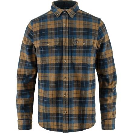 Fjällräven Mens Singi Heavy Flannel Shirt (Blå (DK NAVY-BUCKWHEAT BRWN/555-232) X-small)