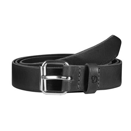 Fjällräven Singi Belt 2,5 cm Læderbælte - Sort
