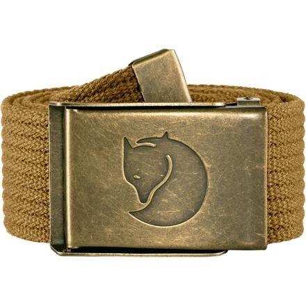 Fjällräven Canvas Brass Belt 4 cm - Brun