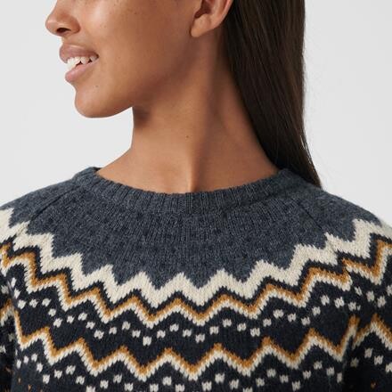 Fjällräven Övik Knit Sweater Dame - Blå